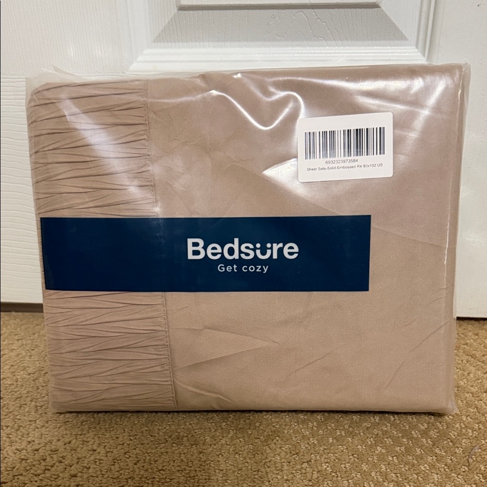 Bedsure Cozy Tan Bedding Sheet Set